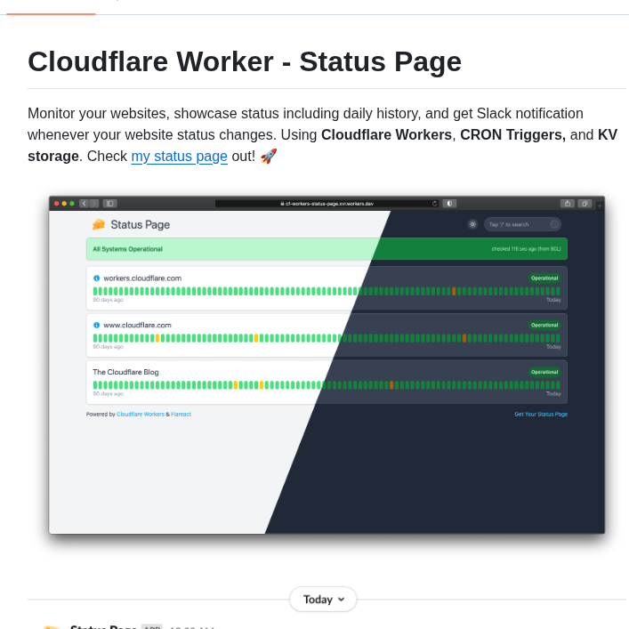 000hen Cf Workers Status Page screenshot