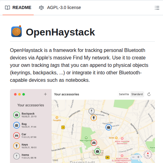 0015 Sn0wfreezedev_openhaystack screenshot
