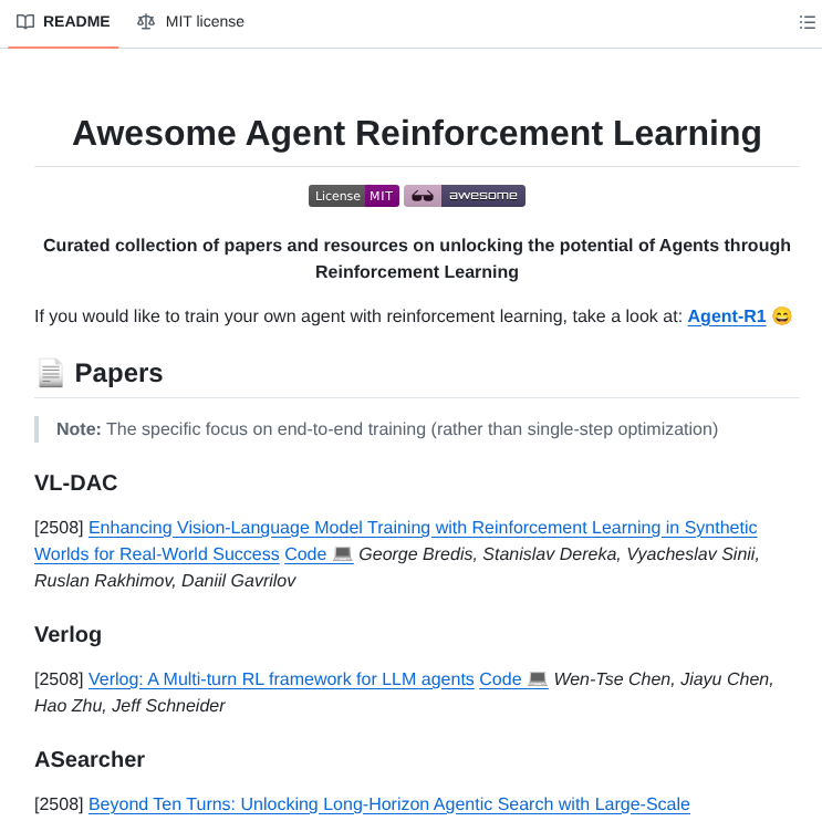 0russwest0 Awesome Agent Rl screenshot