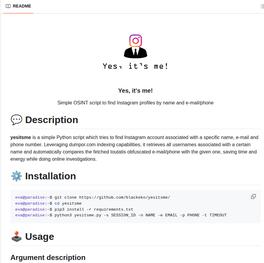 0x0be Yesitsme screenshot