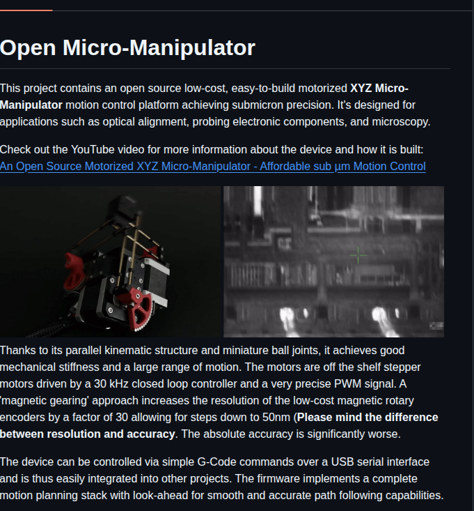 0x23 Micromanipulatorstepper screenshot