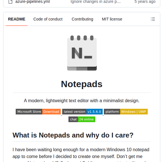 0x7c13 Notepads screenshot