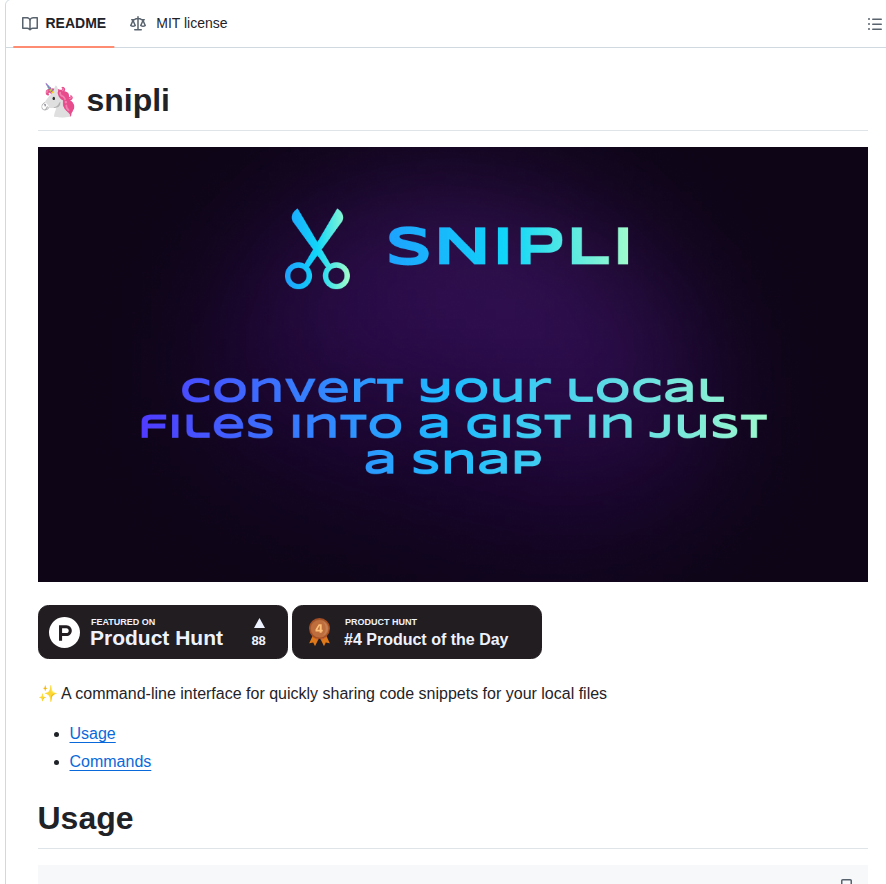 0xmukesh Snipli screenshot