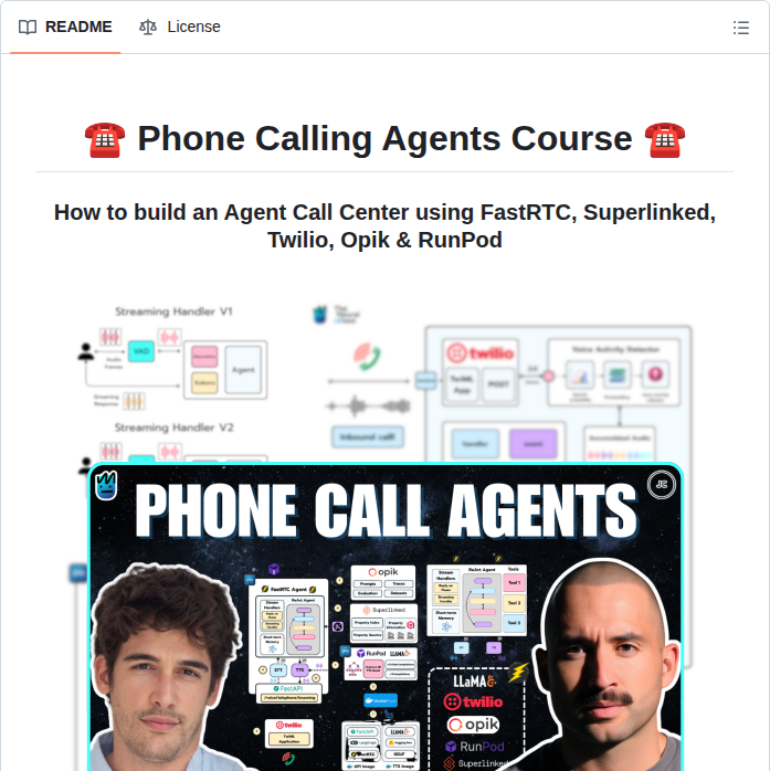 0xsojalsec Realtime Phone Agents Course screenshot