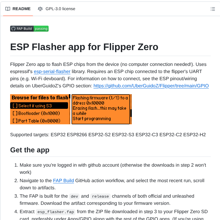 0xchocolate Flipperzero Esp Flasher screenshot