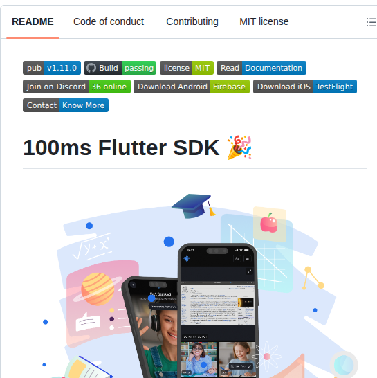 100mslive 100ms Flutter screenshot