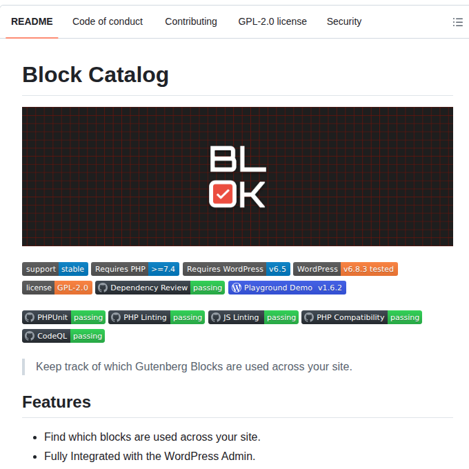 10up Block Catalog screenshot