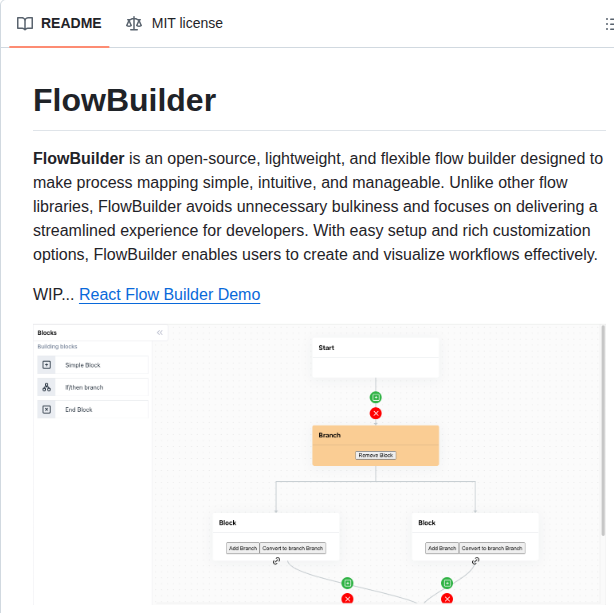1madgeek React Flow Builder screenshot