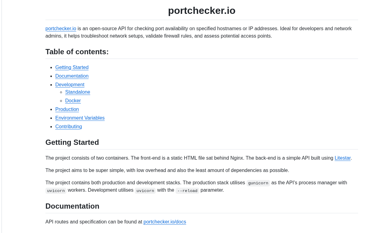 Dsgnr Portchecker.io screenshot