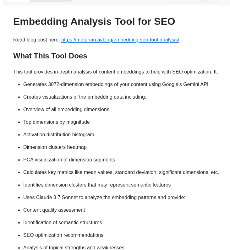Metehan777 Embedding Analysis With Gemini Claude screenshot