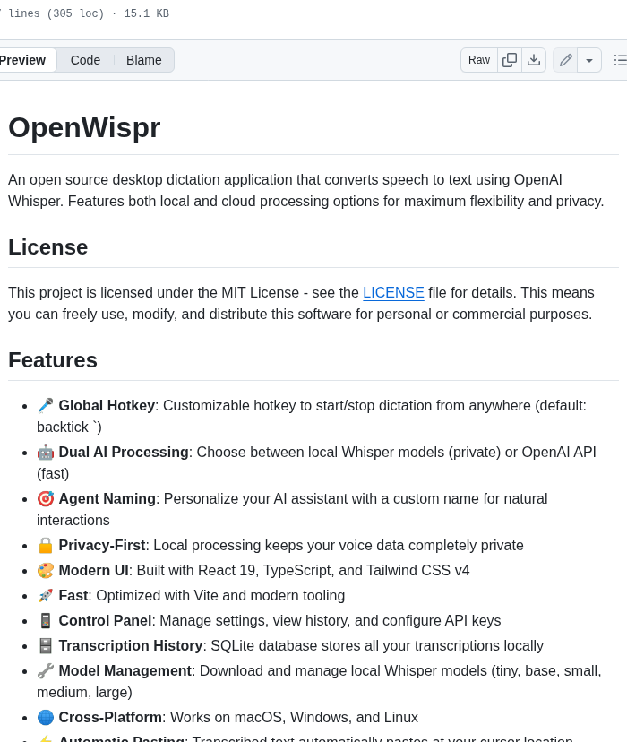Herotools Open Wispr screenshot