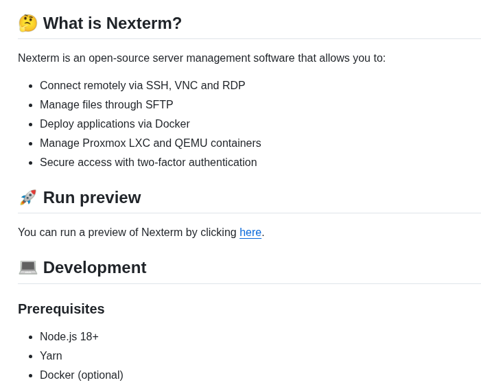 Gnmyt Nexterm screenshot