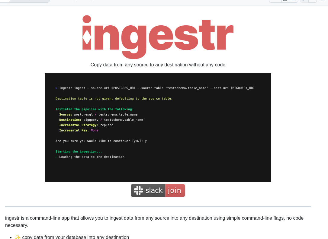 Bruin Data Ingestr screenshot