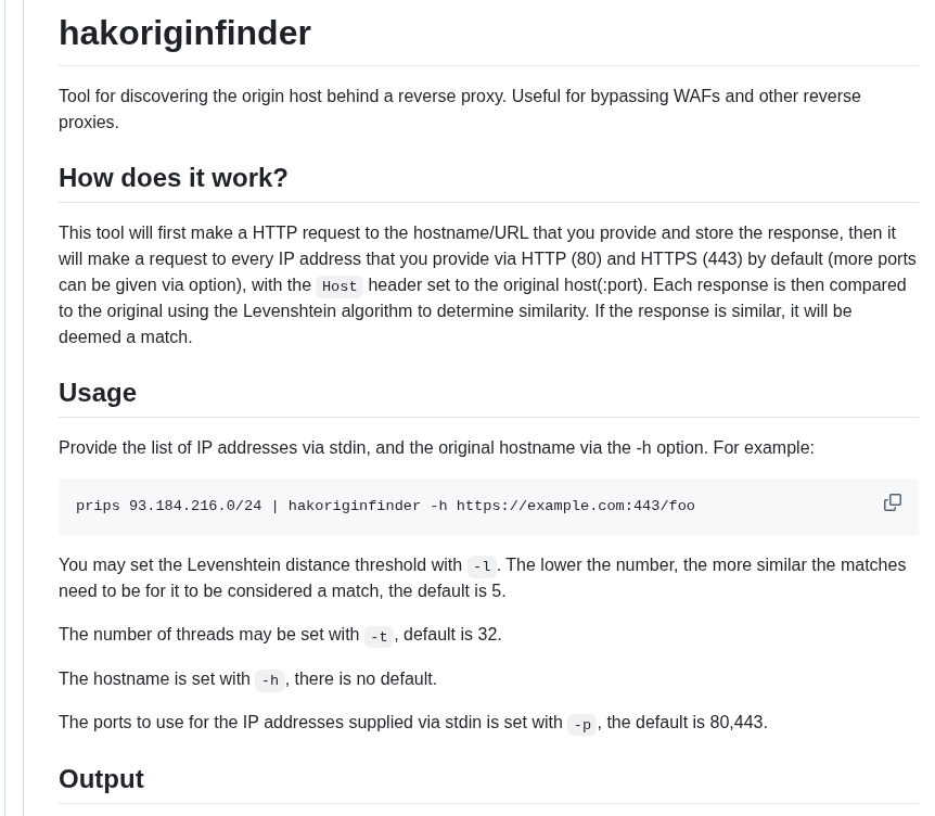 Hakluke Hakoriginfinder screenshot