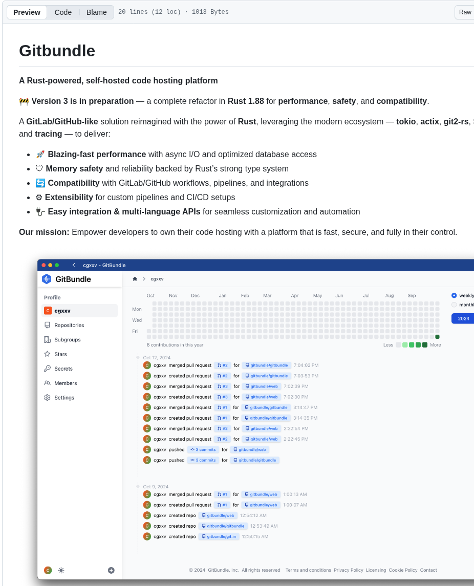 Gitbundle Gitbundle screenshot