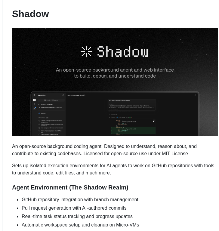 Ishaan1013 Shadow screenshot