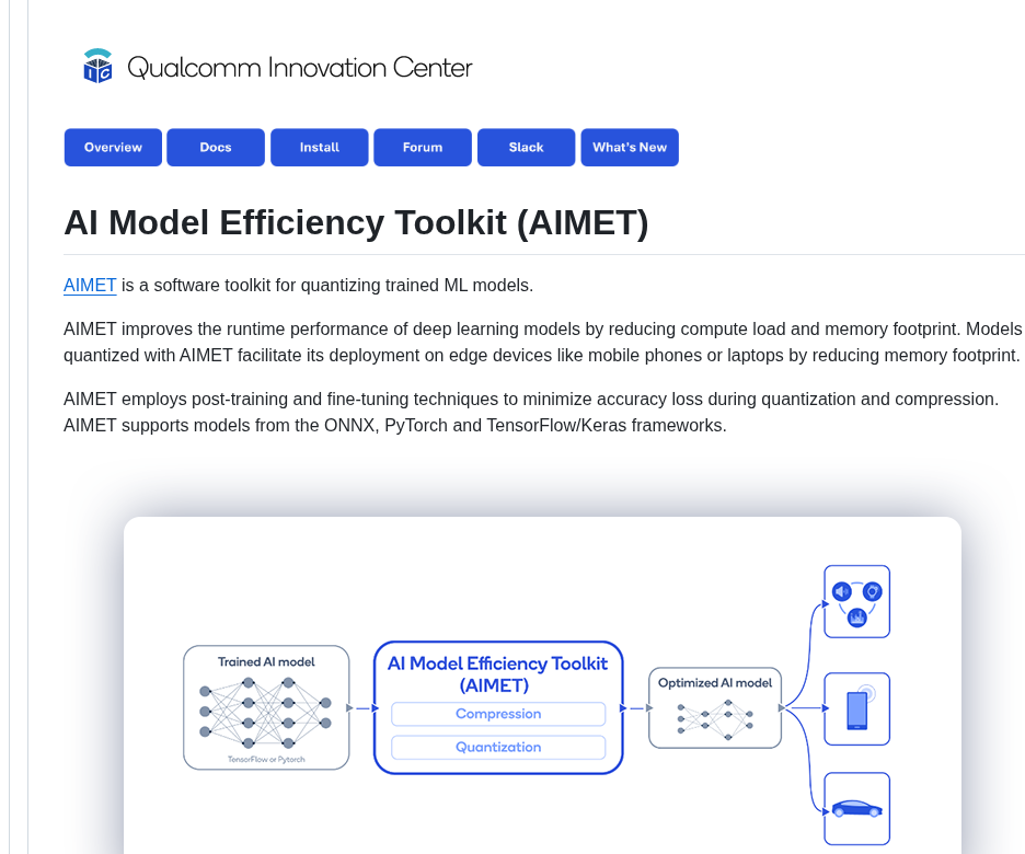 Quic Aimet screenshot