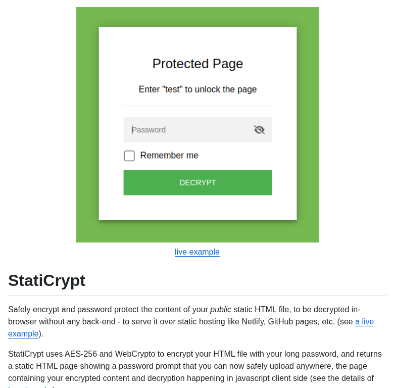 Robinmoisson Staticrypt screenshot