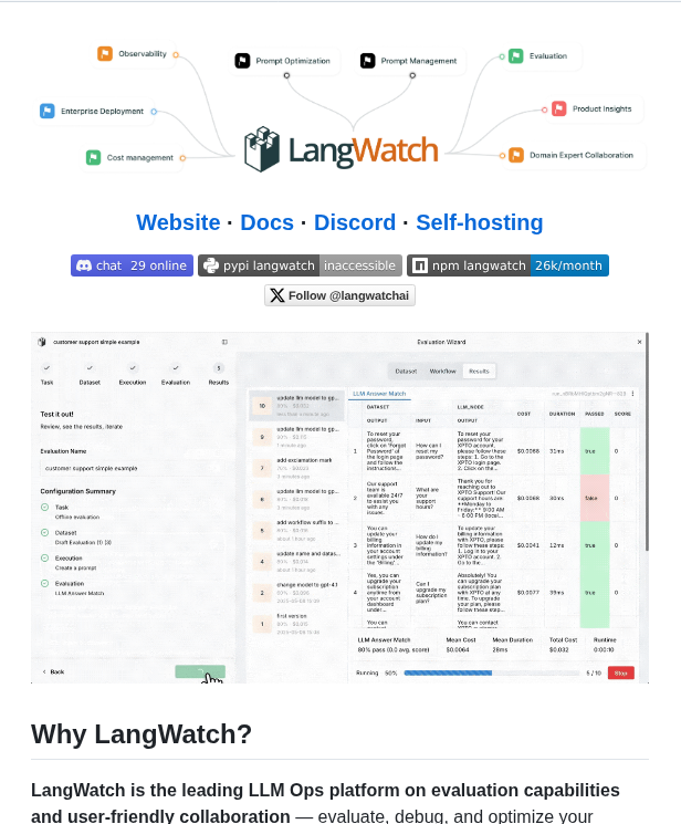 Langwatch Langwatch screenshot