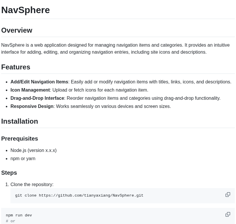 Tianyaxiang Navsphere screenshot