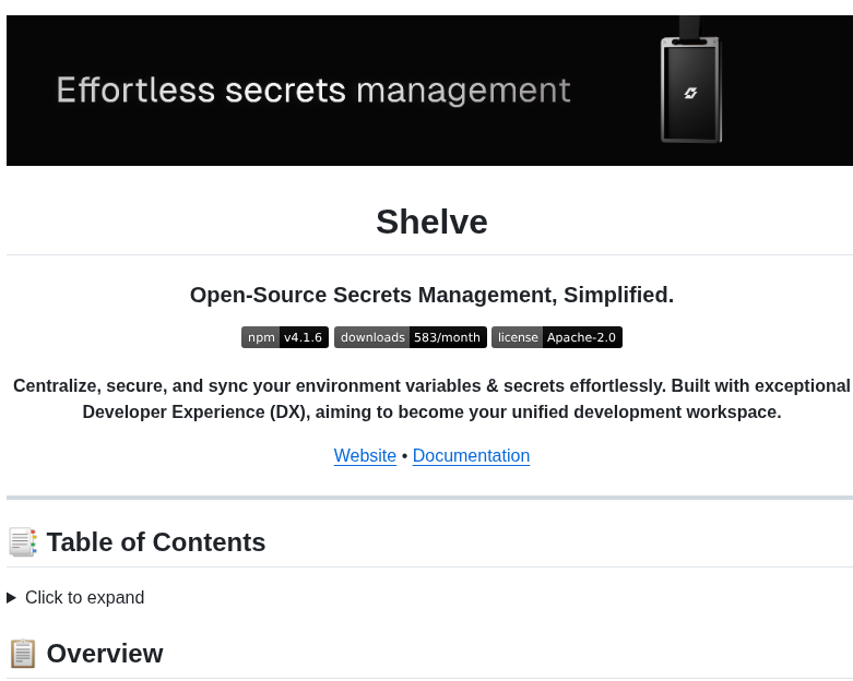 Hugorcd Shelve screenshot
