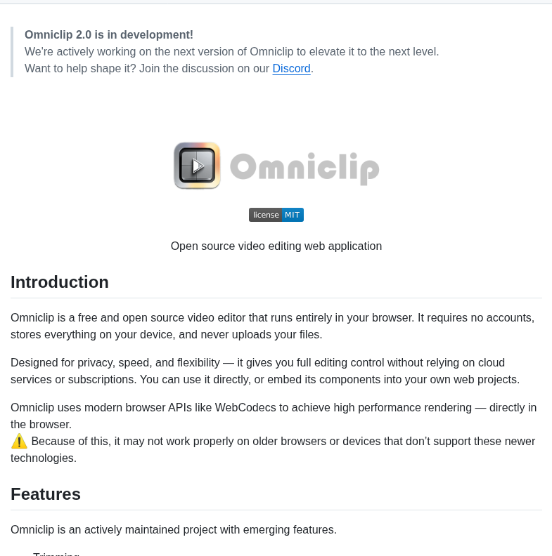 Omni Media Omniclip screenshot