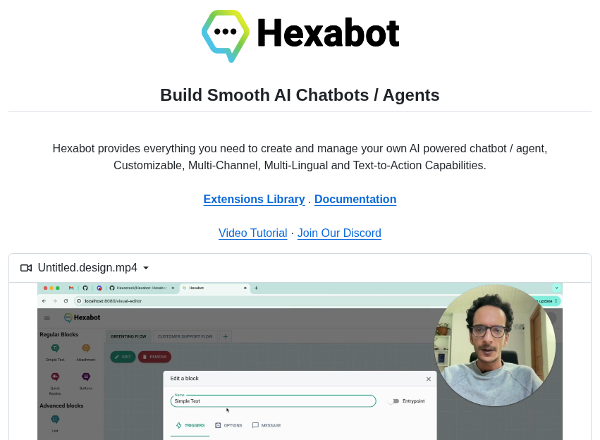 Hexastack Hexabot screenshot
