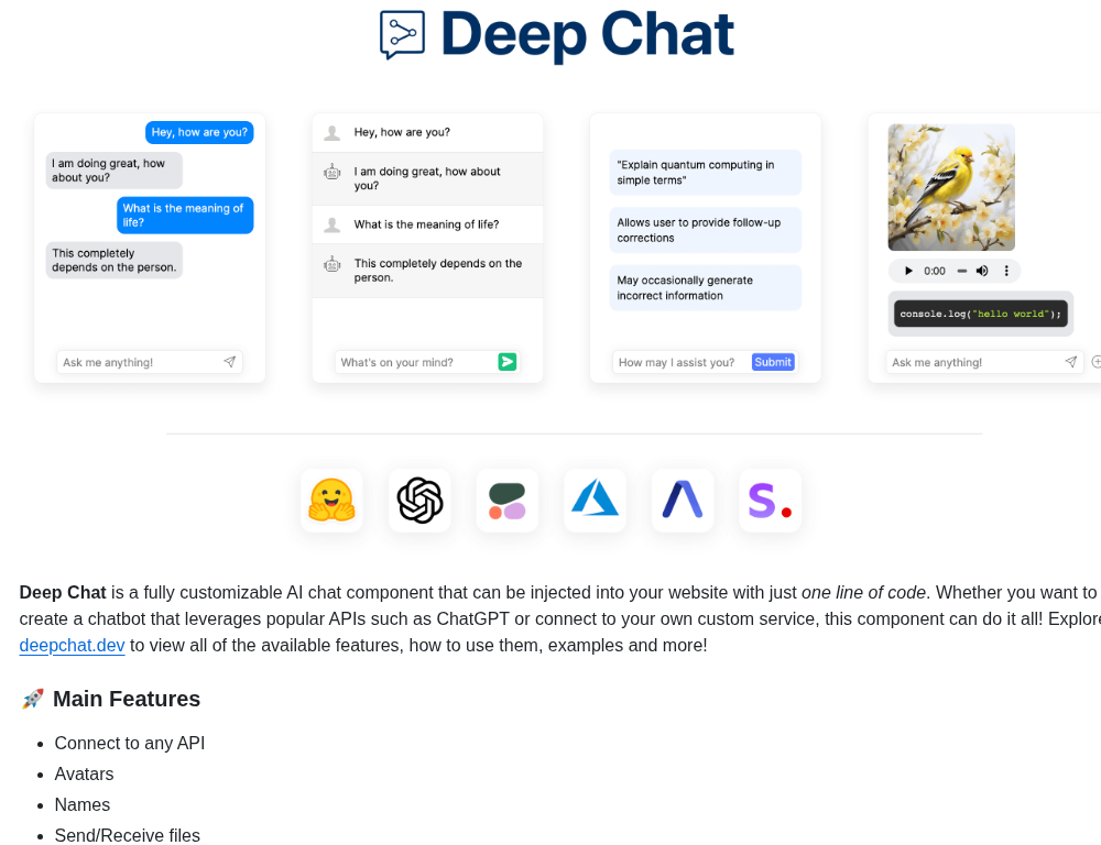 Ovidijusparsiunas Deep Chat screenshot