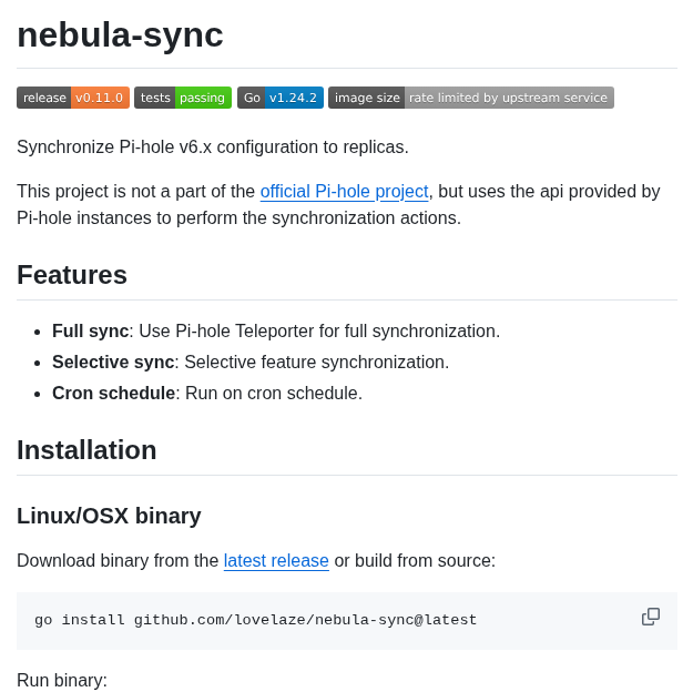 Lovelaze Nebula Sync screenshot