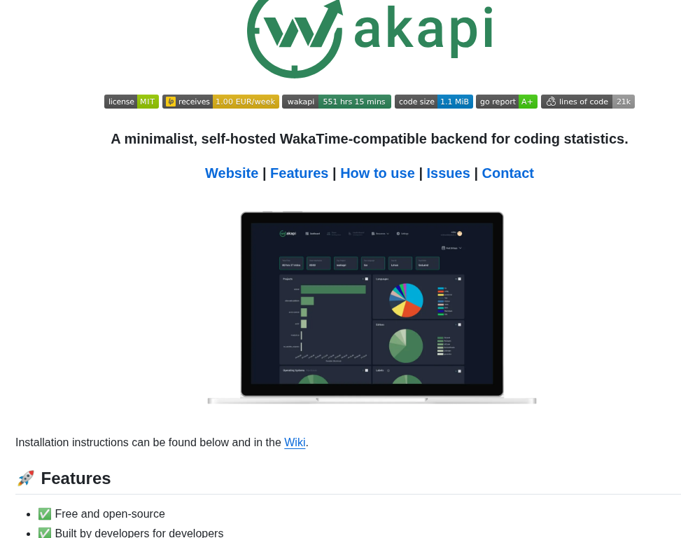 Muety Wakapi screenshot