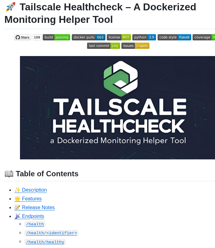Laitco Tailscale Healthcheck screenshot