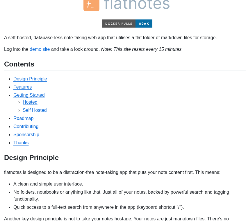 Dullage Flatnotes screenshot
