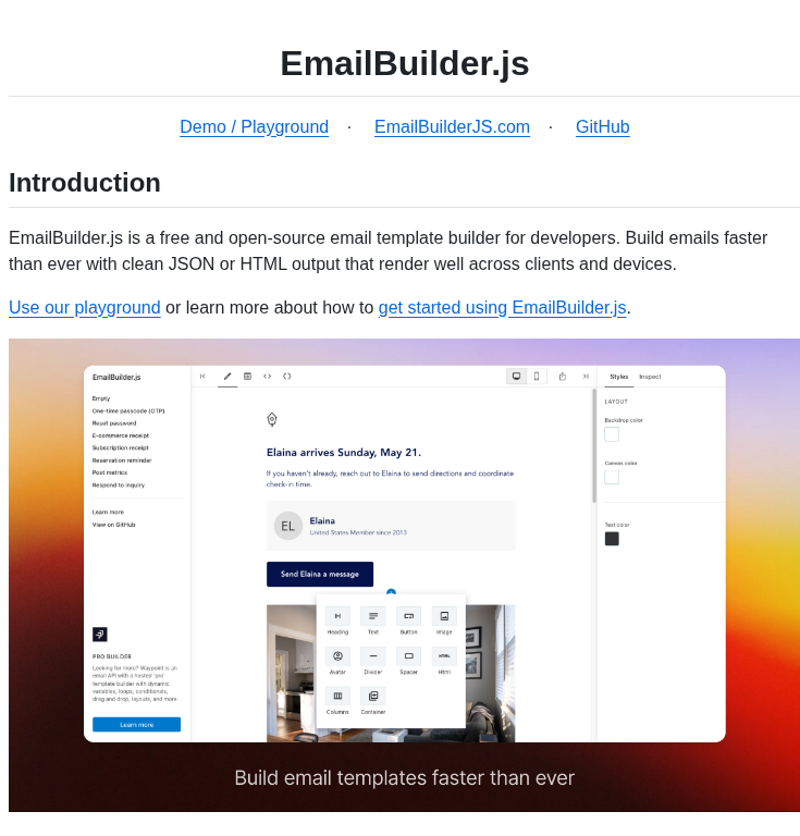 Usewaypoint Email Builder Js screenshot