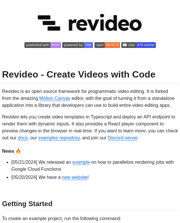 Redotvideo Revideo screenshot