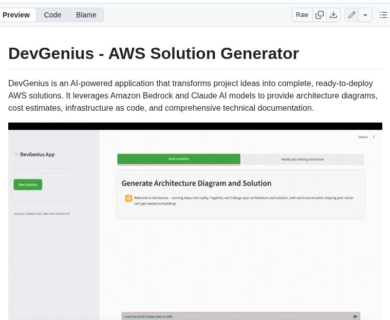 Aws Samples Sample Devgenius Aws Solution Builder screenshot
