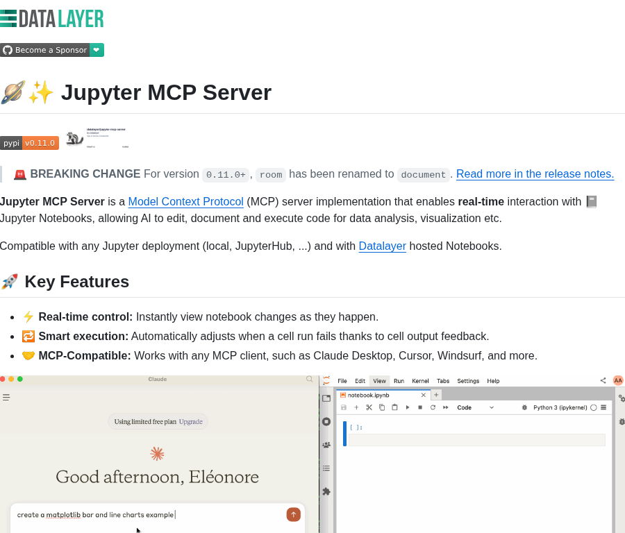 Datalayer Jupyter Mcp Server screenshot