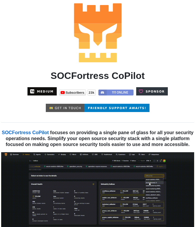 Socfortress Copilot screenshot