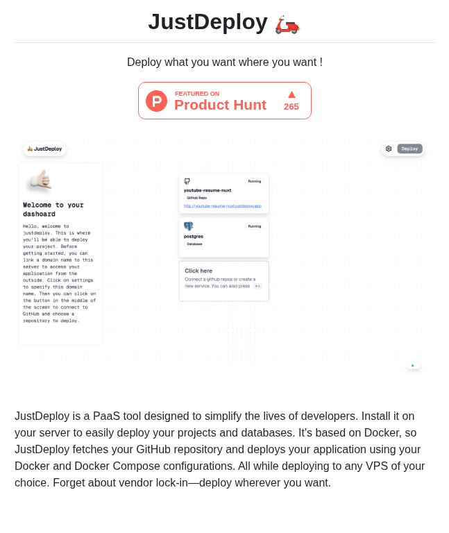 Cchalop1 Justdeploy screenshot