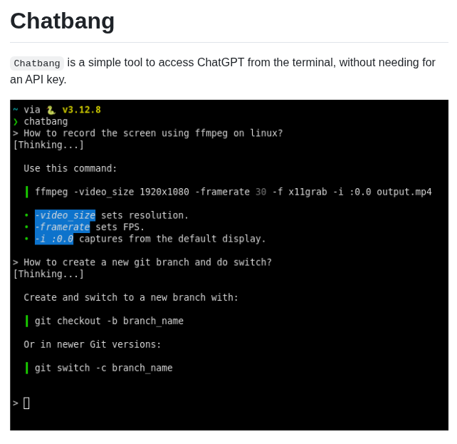 Ahmedhosssam Chatbang screenshot