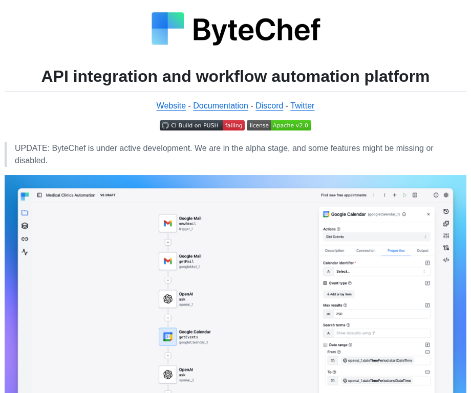 Bytechefhq Bytechef screenshot