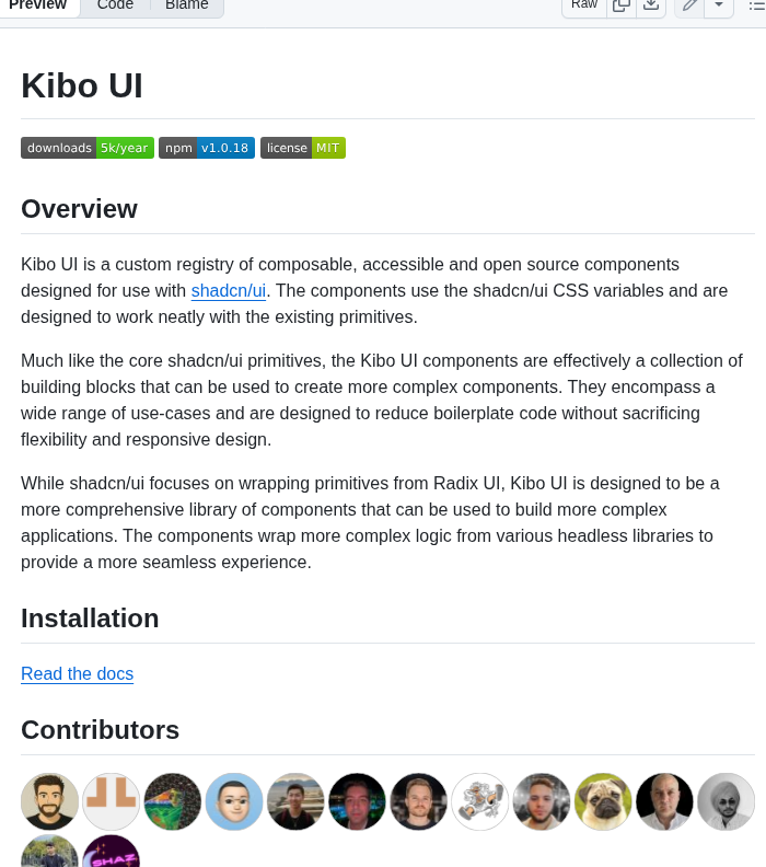 Haydenbleasel Kibo screenshot