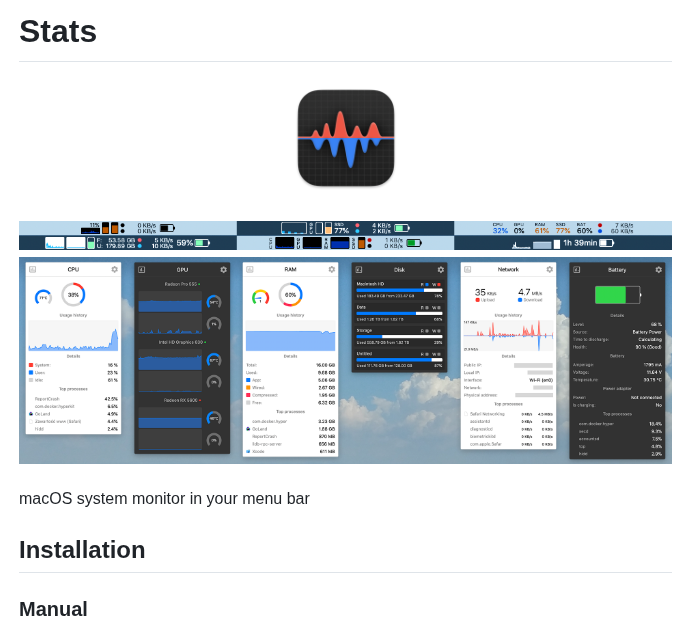 Exelban Stats screenshot