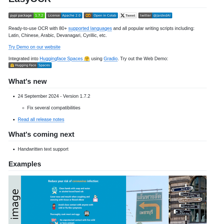 Jaidedai Easyocr screenshot