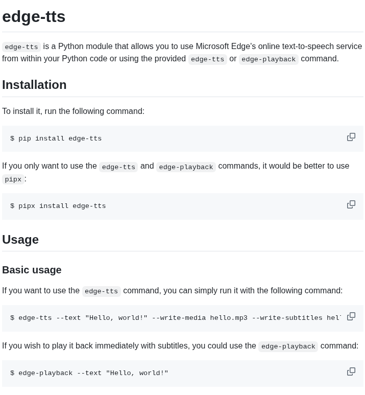 Rany2 Edge Tts screenshot