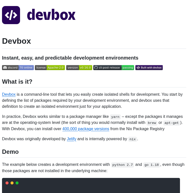 Jetify Com Devbox screenshot