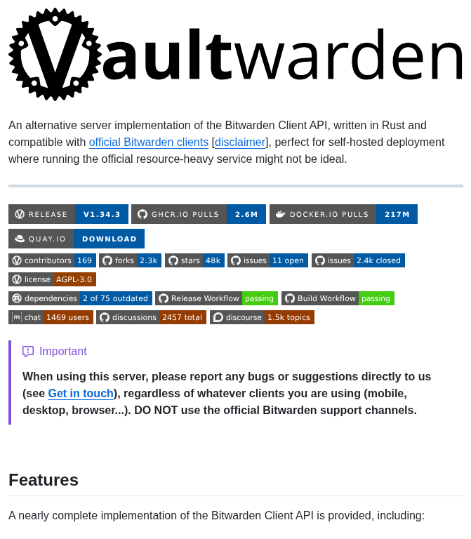 Dani Garcia Vaultwarden screenshot