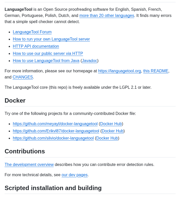 Languagetool Org Languagetool screenshot
