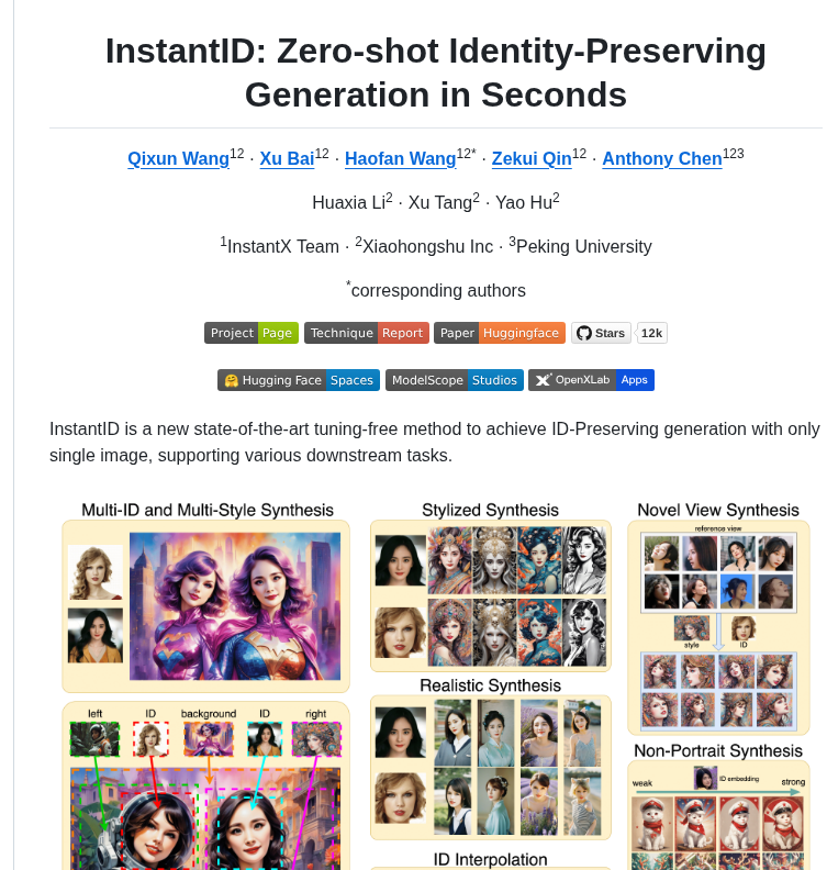 Instantx Research Instantid screenshot