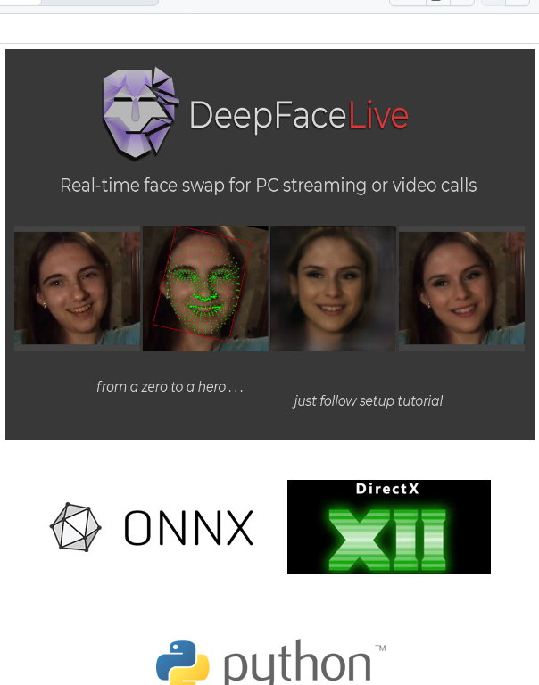Iperov Deepfacelive screenshot