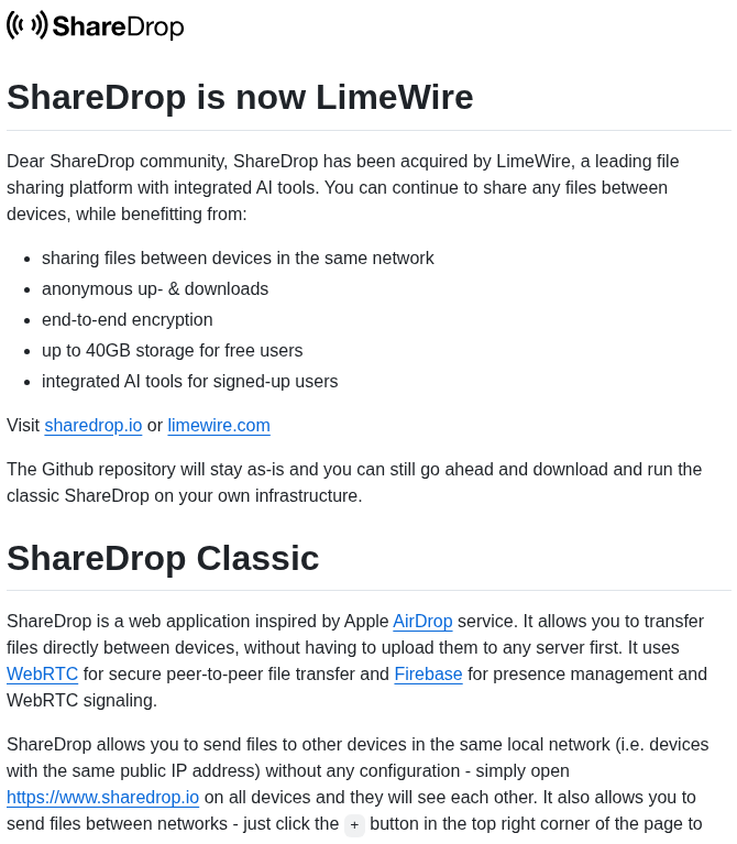 Sharedropio Sharedrop screenshot